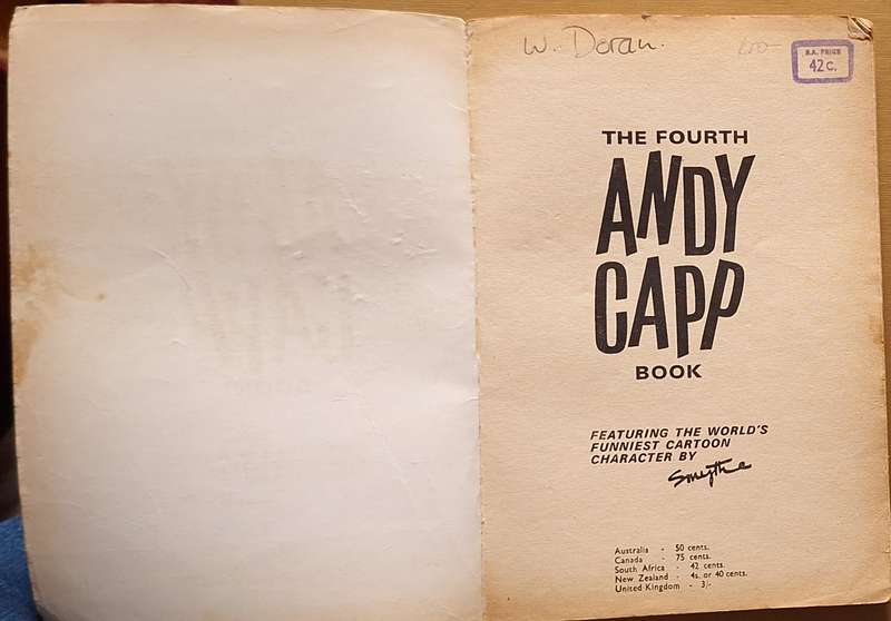 The Fourth Andy Capp Book Cartoons by Smythe Paperback 1967 Reprint