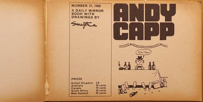Andy Capp his 21st book Drawings by Reg Smythe