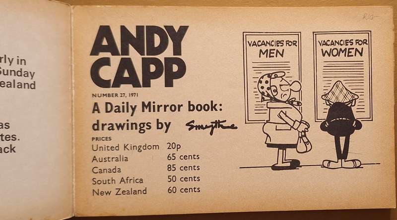 Andy Capp Drawings by Reg Smythe No. 27