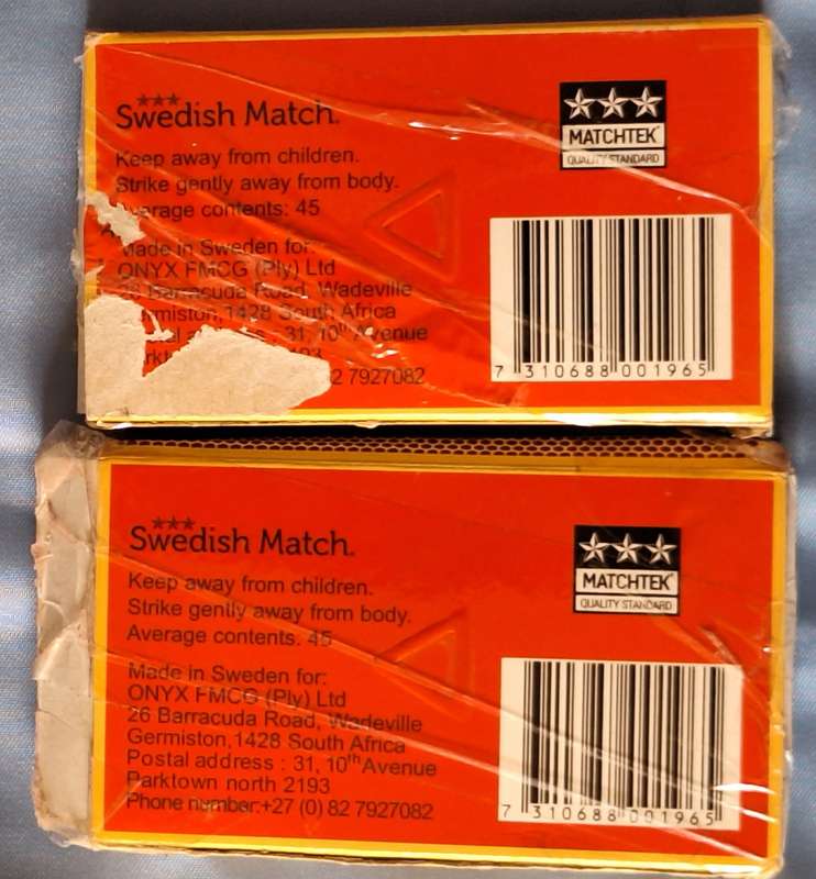 Three Stars Swedish Safety Matches (2 boxes)