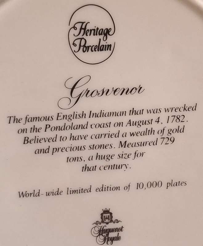 Heritage Porcelain Limited Edition Plate of Grosvenor