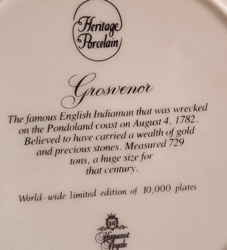Heritage Porcelain Limited Edition Plate of Grosvenor