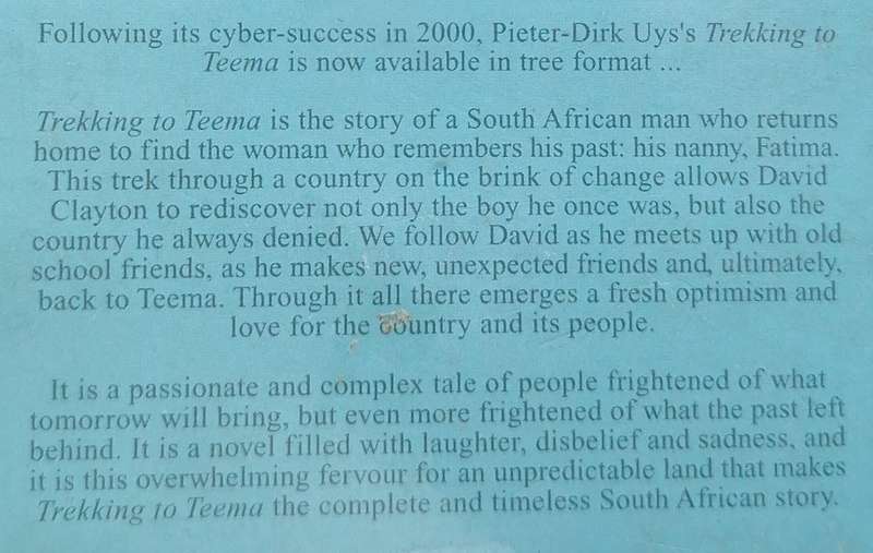 Trekking to Teem by Pieter-Dirk Uys Paperback
