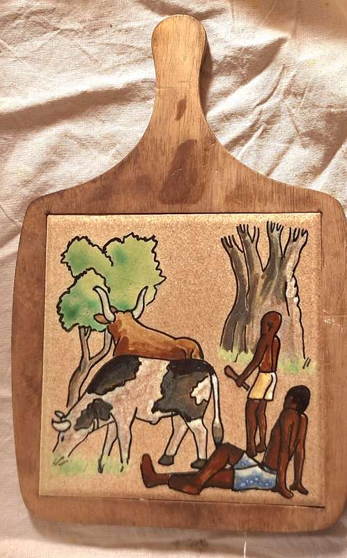 Ply-Wood Serving Board with Tile Insert
