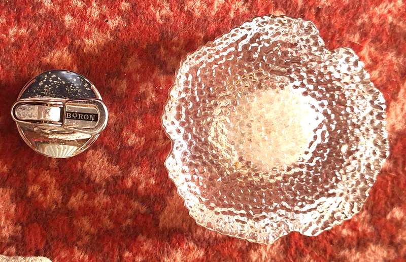 Vintage Byron Table Lighter with Glass Base
