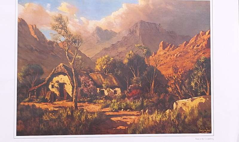 Unframed Reproduction Tinus de Jongh Farm in the Cedarberg