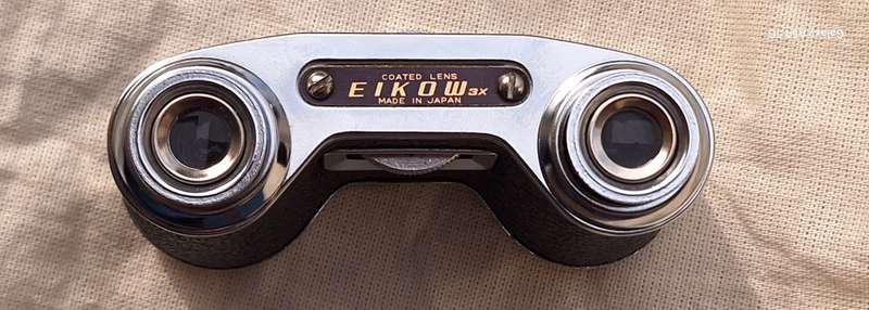 Vintage Eikow X3 Coated Lens Sportglass Binoculars Made in Japan