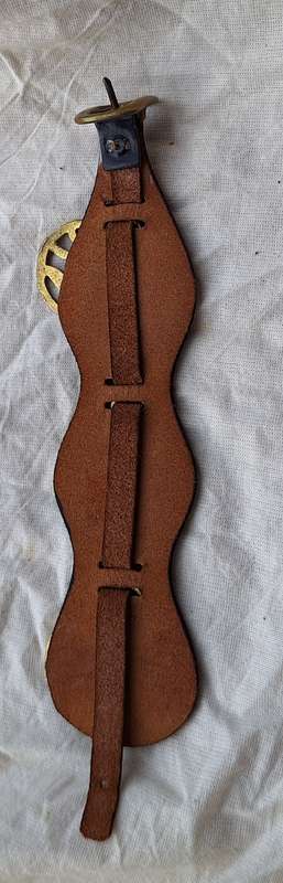 Small Horse Brass on Leather strap