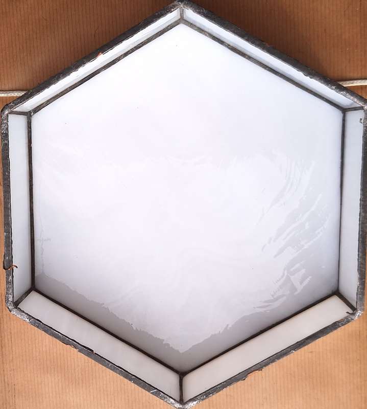 Hexagon Shaped Handmade Glass Trinket / Jewellery Box