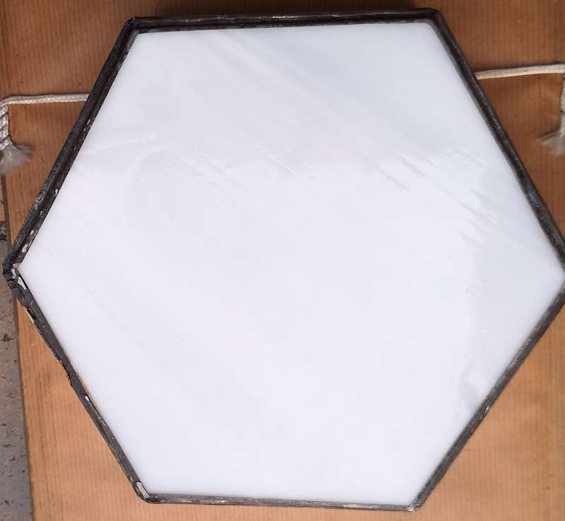 Hexagon Shaped Handmade Glass Trinket / Jewellery Box
