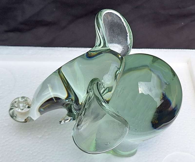 Clear Glass Elephant