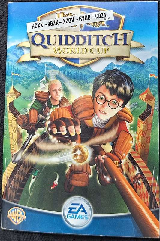 Harry Potter Quidditch World Cup EA Game Manual Only NOT Game