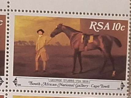 RSA 1980 Mint Control Block Plus 15 stamps (Block of 20 Mint stamps)