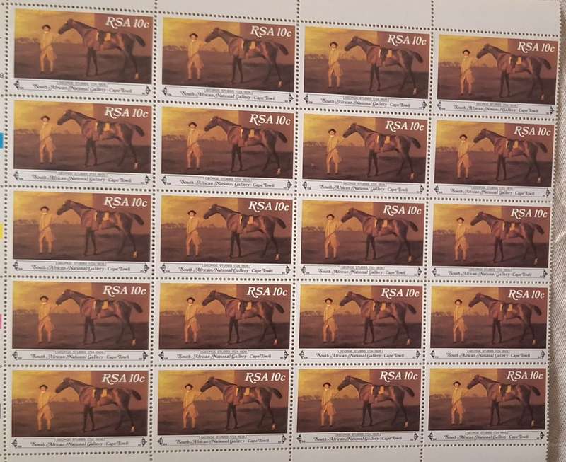 RSA 1980 Mint Control Block Plus 15 stamps (Block of 20 Mint stamps)