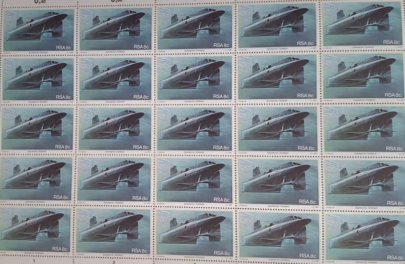RSA 1982 8c Full Mint Sheet of 25 stamps