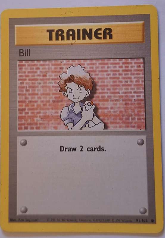 Vintage Pokemon Trainer Energy Bill 91/102