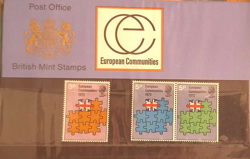 GB 1973 European Communities Presentation Pack No. 48 Set of 3 Mint stamps
