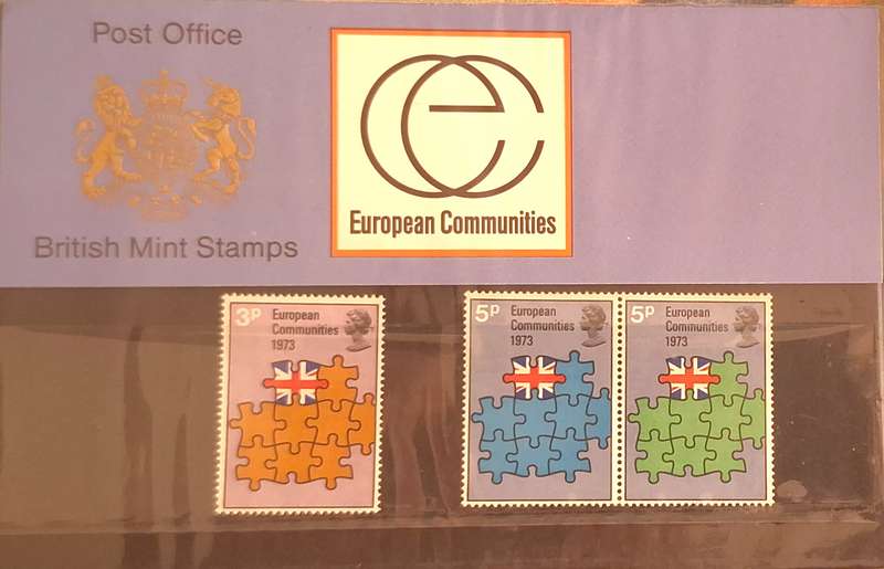 GB 1973 European Communities Presentation Pack No. 48 Set of 3 Mint stamps
