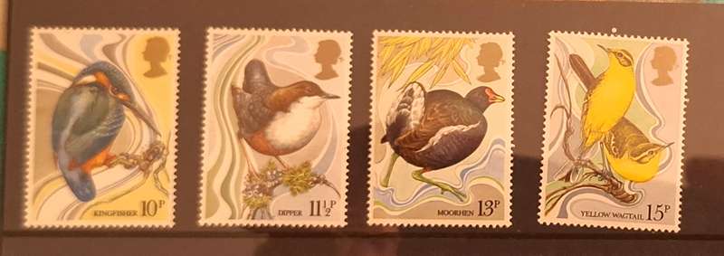 GB 1980 British Birds Set of 4 Mint stamps