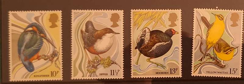GB 1980 British Birds Set of 4 Mint stamps