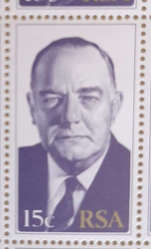 RSA 1978 President Vorster 15c Mint Sheet of 25 stamps