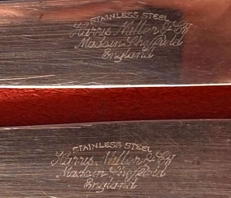 Vintage Table Knives by Harris Miller & Co Sheffield