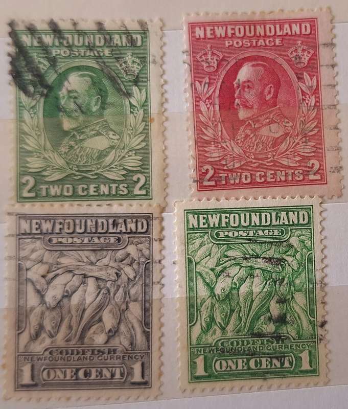 Newfoundland 1932 Definitives 4 Used Hinged stamps