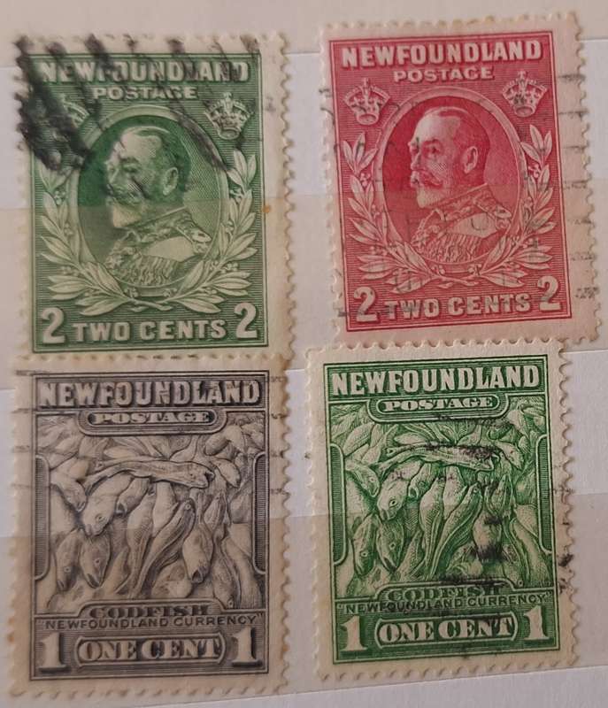 Newfoundland 1932 Definitives 4 Used Hinged stamps