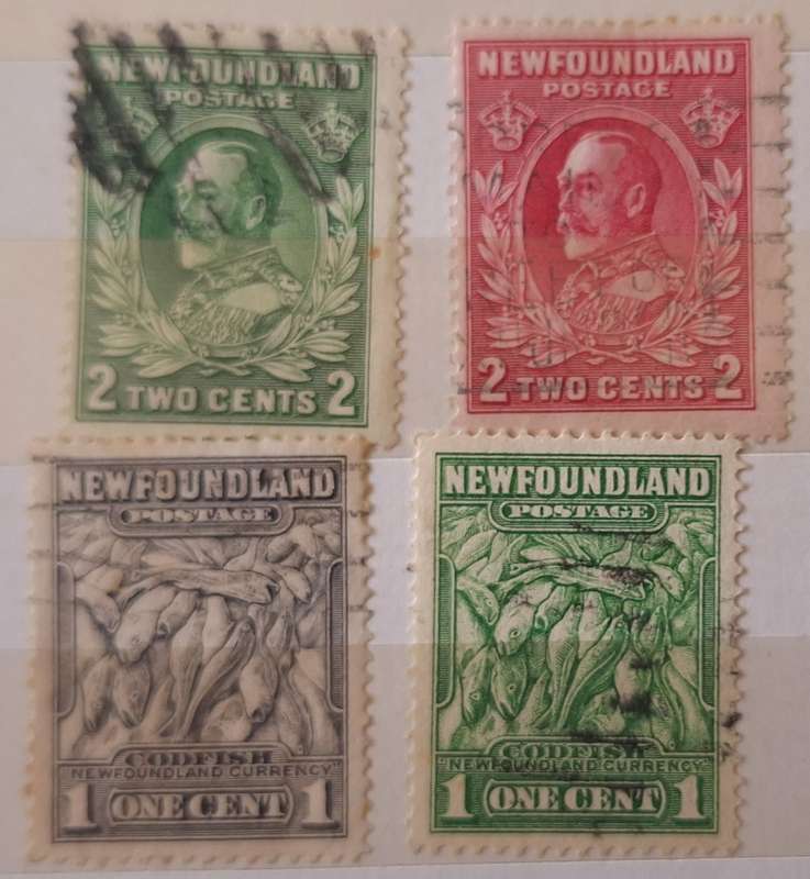 Newfoundland 1932 Definitives 4 Used Hinged stamps