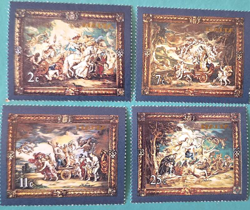 Malta 1979 Flemish wall carpets Set of 4 Mint stamps