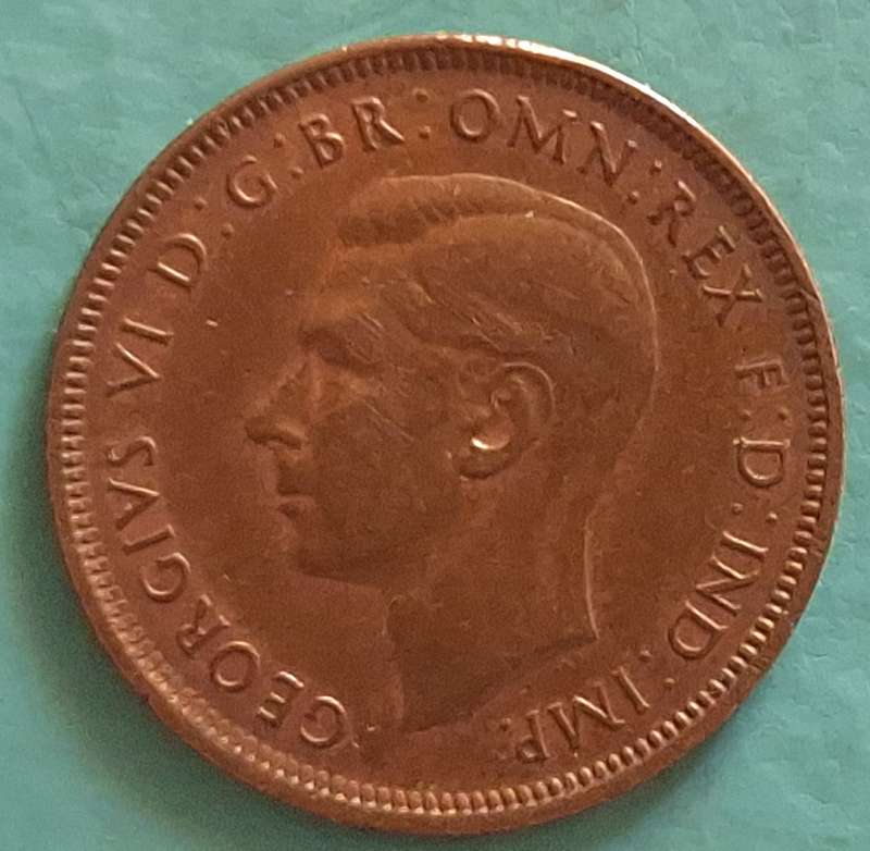Australia 1938 ½ Penny George VI Bronze