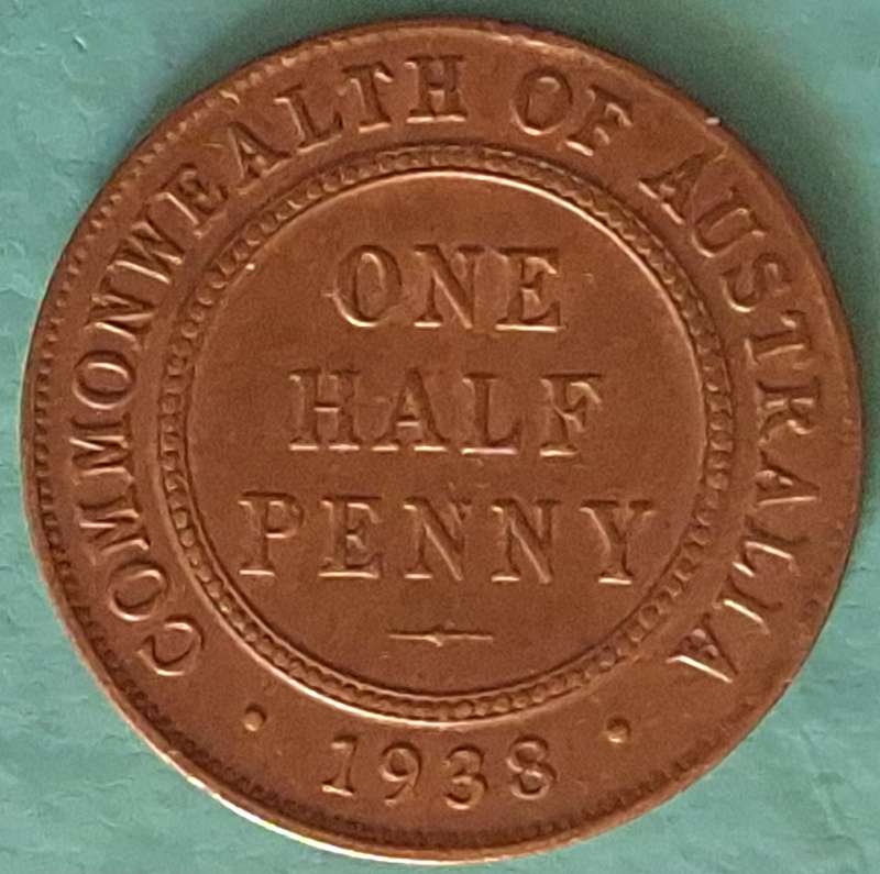 Australia 1938 ½ Penny George VI Bronze
