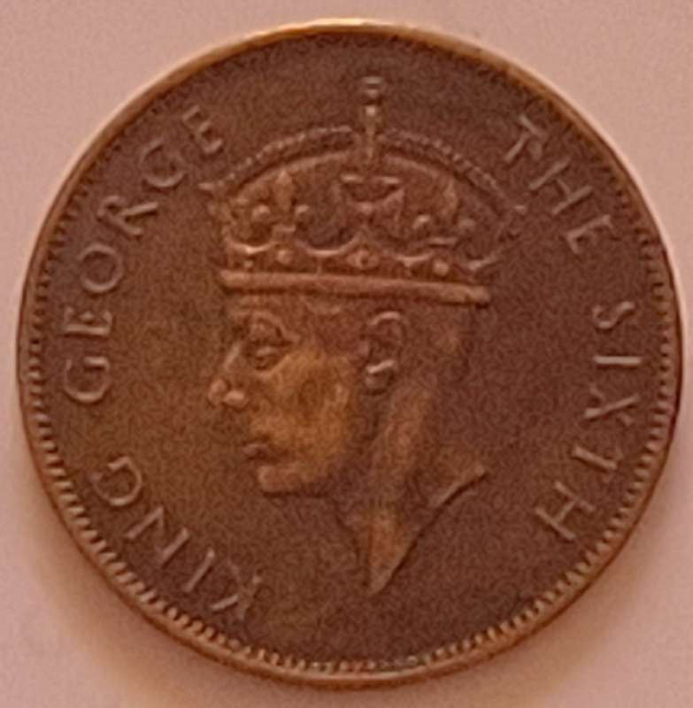 Jamaica 1950 George VI One penny Nickel brass