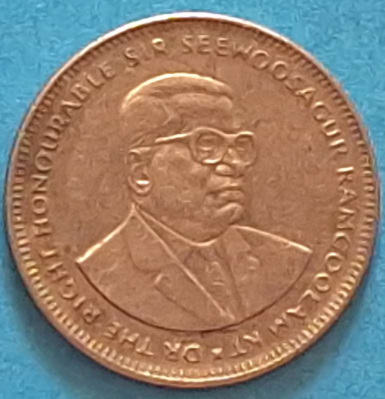 Mauritius 1987 One Rupee Copper-nickel