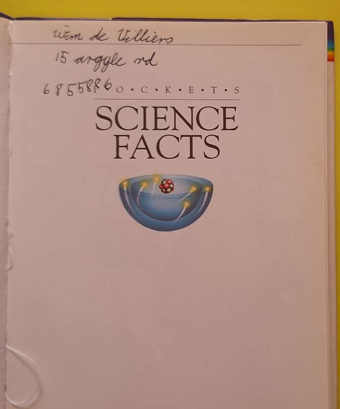 Pockets Science Facts by Steve Setford Hardcover