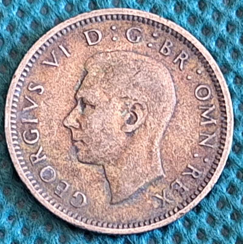 United Kingdom, British Overseas Territories and Crown Dependencies George VI 1945 6 Pence Silver
