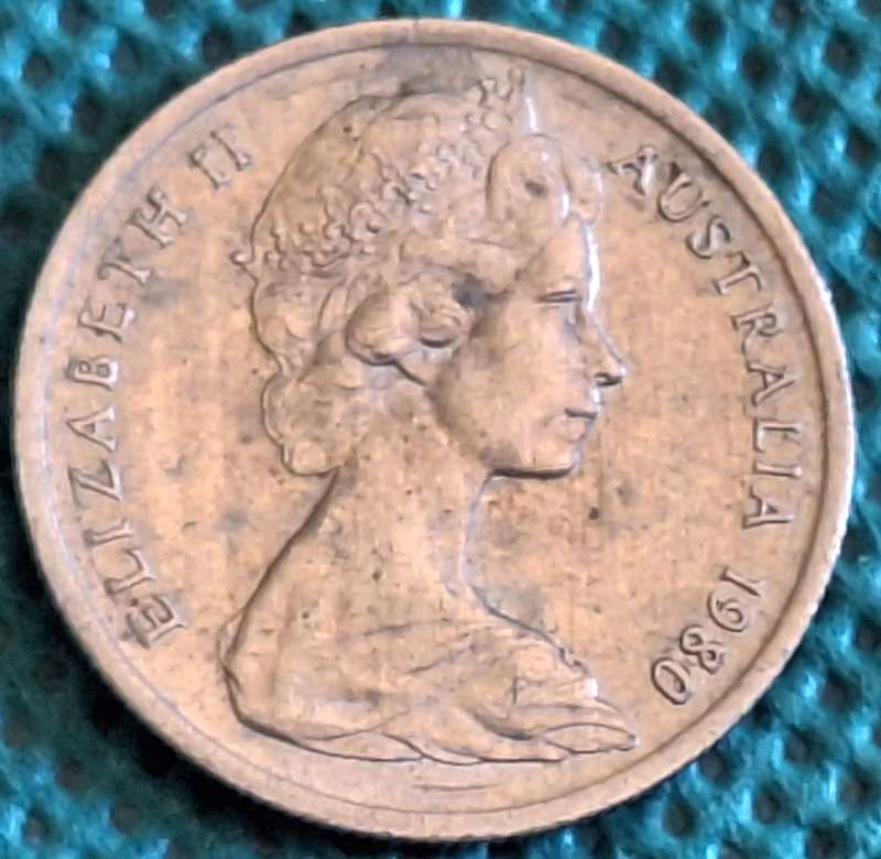Australia 1980 Elizabeth II 5 cents Copper-nickel