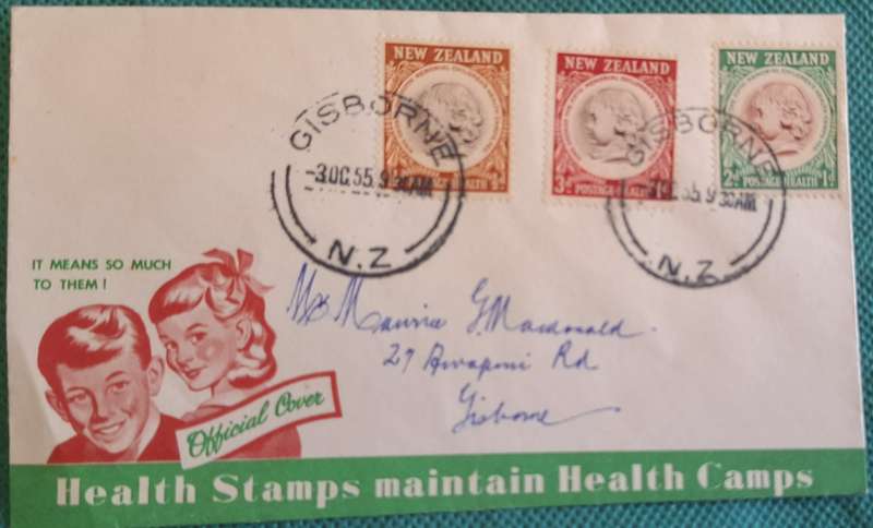 New Zealand 1955 Health Issue FDC