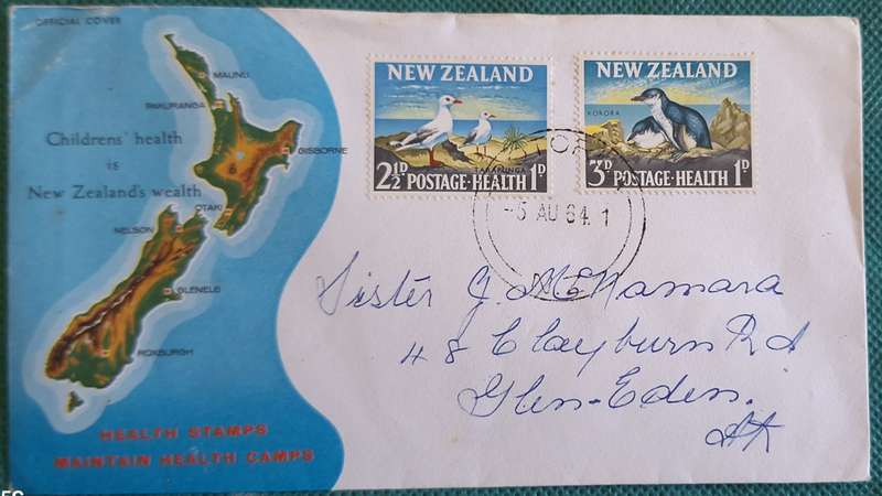 New Zealand 1964 Health Issue FDC