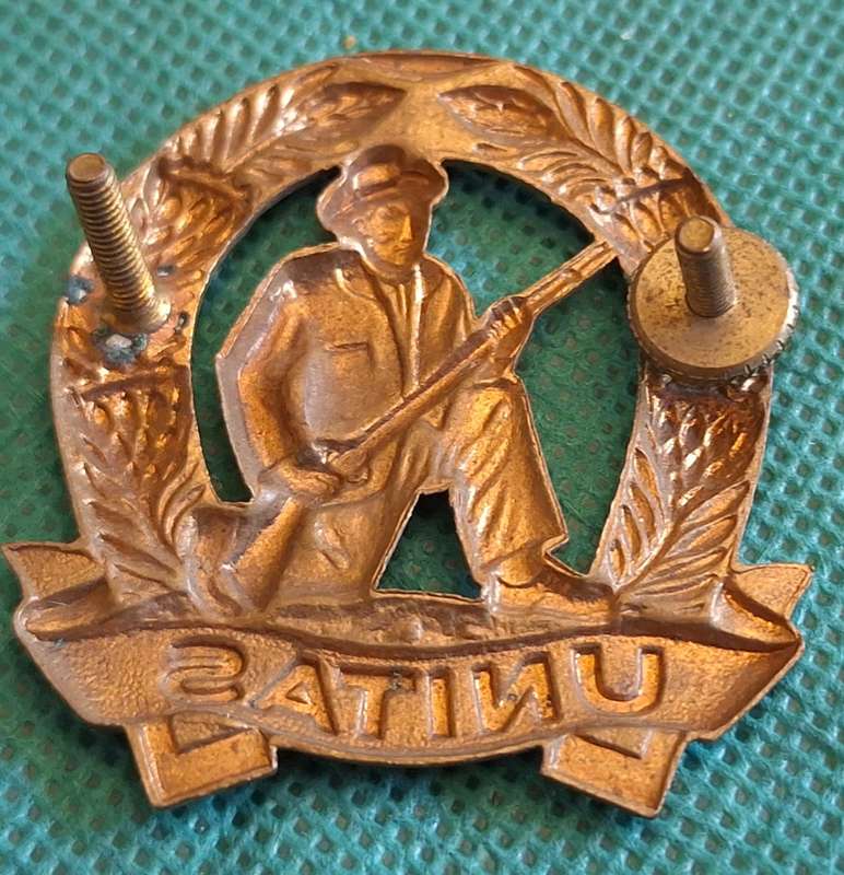 SADF Citizen Force Infantry Skiet Kommando Gilding Metal Beret Badge Post 1963