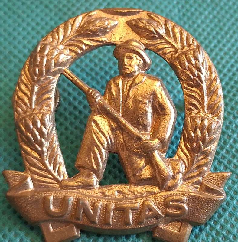 SADF Citizen Force Infantry Skiet Kommando Gilding Metal Beret Badge Post 1963