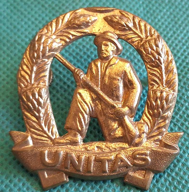 SADF Citizen Force Infantry Skiet Kommando Gilding Metal Beret Badge Post 1963