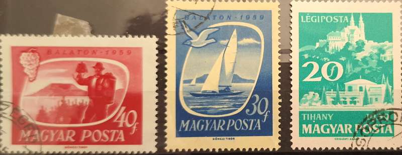 Hungary 1959 Tourism 3 Used Hinged stamps