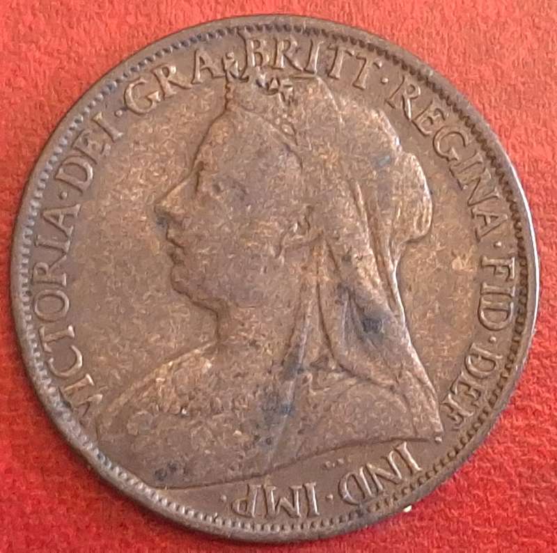 United Kingdom 1897 Victoria One Penny Bronze