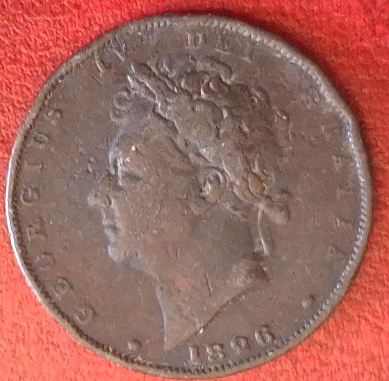 United Kingdom 1826 George IV 1 Farthing Copper