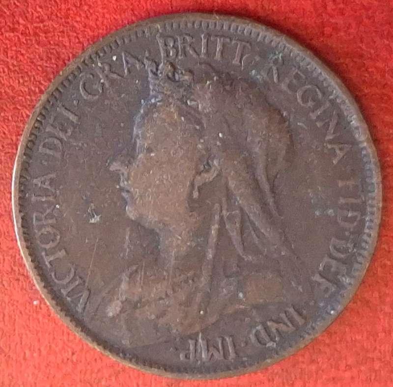 United Kingdom 1899 Victoria Half Penny Bronze
