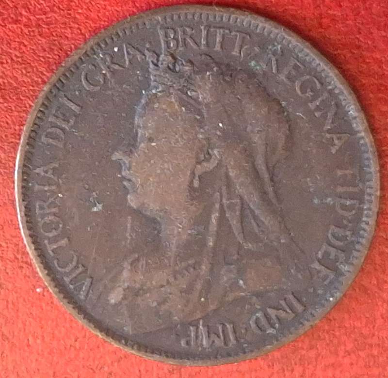 United Kingdom 1899 Victoria Half Penny Bronze