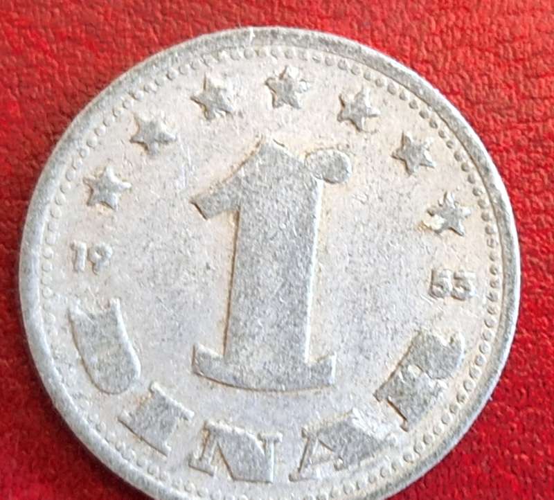 Yugoslavia 1953 1 Dinar Aluminium