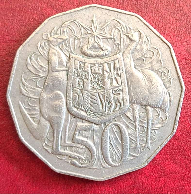 Australia 1974 Dodecagonal 50 Cents Copper-nickel