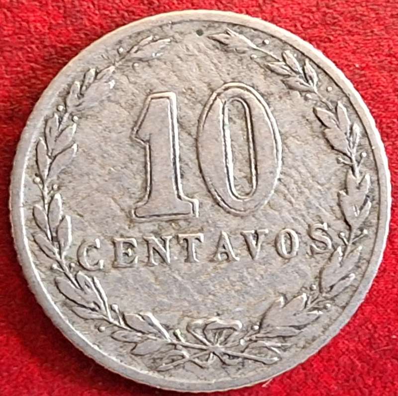 Argentina 1905 10 Centavos Copper-nickel
